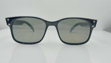 Vintage Miracle Black Nylon Oval Horn-Rimmed Sunglasses FRAMES ONLY