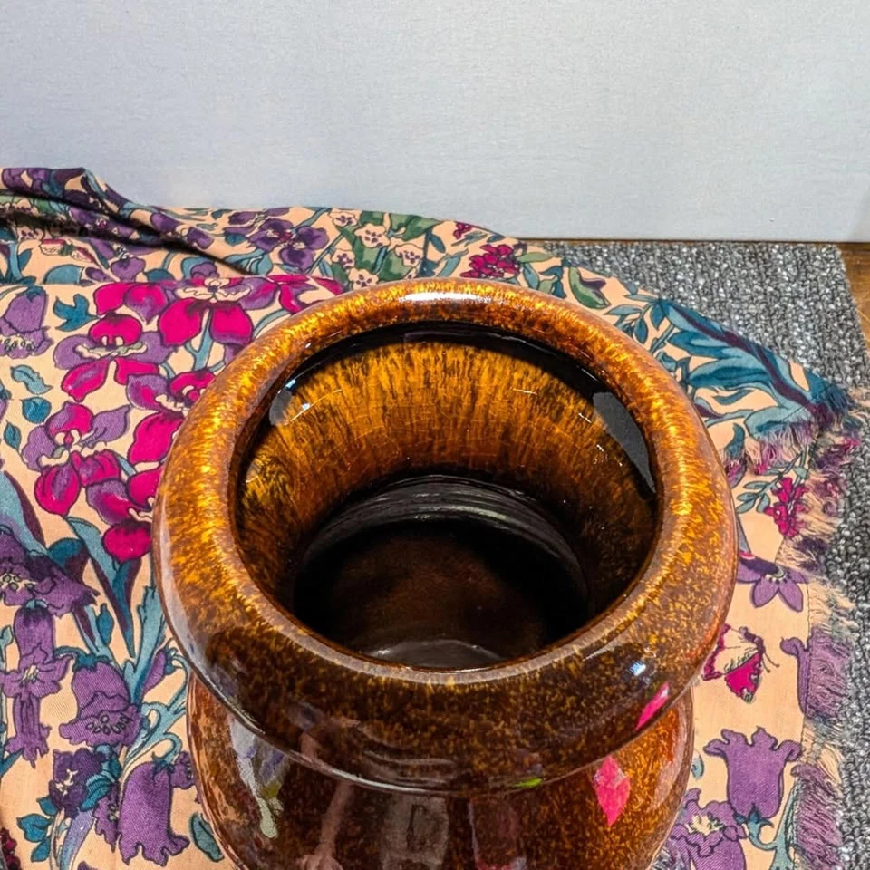 Jarrón vintage de cerámica Scheurich | Era "Fat Lava" | MCM años 60/70 Foto 2 de 4