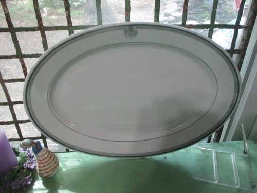 Restaurant Ware Belvedere Hotel Baltimore Gigantic Platter 17" Lamberton China - Picture 2 of 4