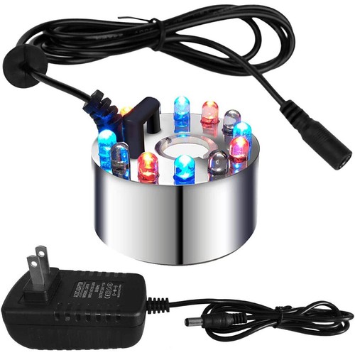 12LED Nebler Ultraschall Vernebler Mini Farbwechsel RGB Brunnen Wassernebel DHL - Bild 11 von 12