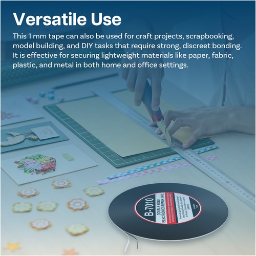 1 mm Double Sided Strong Adhesive Tape 50 m (Black) for Smartphone Tablet repair - Picture 5 of 5