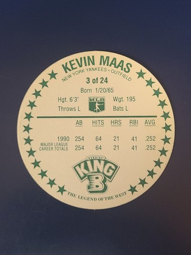 1991 King-B Collector's Edition Baseball Discs Complete Your Set You Pick Choose - Picture 7 of 49