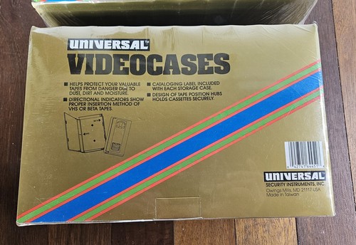 20 VHS Beta Tape Storage Cases Video Cases VCR, Labels, Sealed, New - Picture 8 of 12