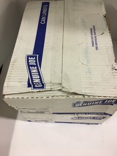 Genuine Joe Two-Ply Can Liner 40-45Gal 0.7mil 40"x46" BNBK 02151 (2 Boxes ) 500 - Picture 4 of 5