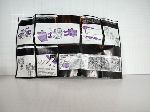 Transformers G1 Vintage Mail Away Reflector 100% completo di libro INCREDIBILE!!!! - Foto 9 di 9