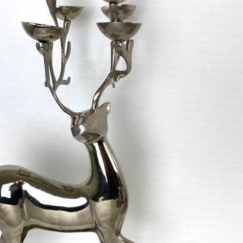Reindeer Deer Candle Holder 6 Votive Candelabra Centerpiece 16” Christmas Decor - Picture 5 of 18