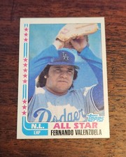 1982 Topps Fernando Valenzuela Los Angeles Dodgers #345