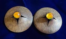 Antique 1930's Art Deco 2 Piece Belt Buckle - One of a kind Unusual