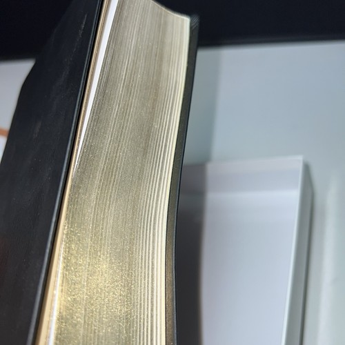 NEW Black Genuine Leather KJV Personal Size Giant Print Reference Bible - Picture 3 of 4