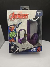 MARVEL AVENGERS Black Panther Kid Safe Headphones Volume Limiting Age 6 