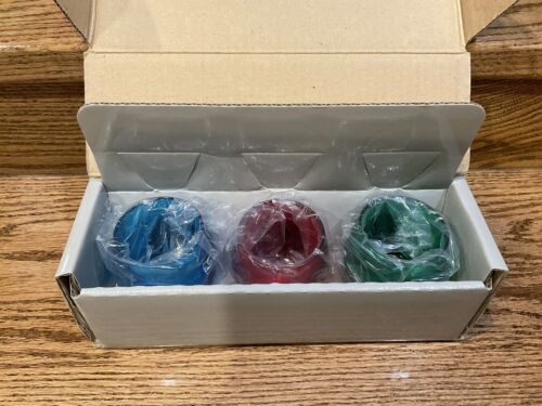 New Partylite Holiday Tealight Trio P7259 -Stars Christmas Tree & Snowman In Box - Picture 3 of 9