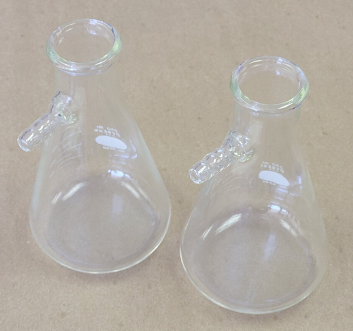 PYREX NO. 5340 FILTERING FLASK 250ML GLASS, SINGLE NECK | LOT OF 2 - Picture 4 of 6