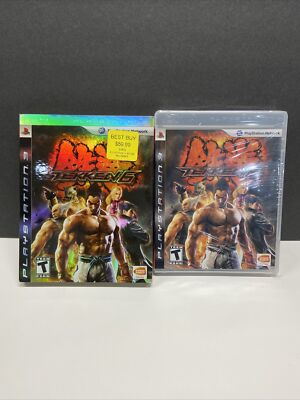 Tekken 6 PS3 Playstation 3 Black Label Holograph Cover Sleeve New Sealed