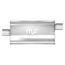MagnaFlow 12589 - Stainless Steel Oval Bi-Direction Satin Gray Exhaust Muffler (