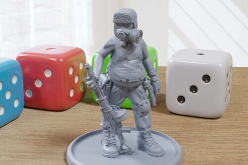 Líder de bandido acosador - Minifiguras impresas en 3D - Miniatura post apocalíptica para - Imagen 4 de 6