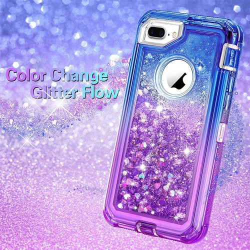 Linda Funda Cubierta Líquida Brillo degradado para iPhone 8 7 6 PLUS Se Adapta a Otterbox Clip - Imagen 38 de 44