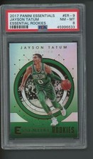 2017-18 Panini Jayson Tatum Essentials#ER-9 Jason ROOKIE RC PSA 8 Graded Card