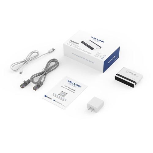 WAVLINK USB Wireless Print Server w/ 10/100Mbps LAN/Bridge 480Mbps USB 2.0 - Picture 11 of 11