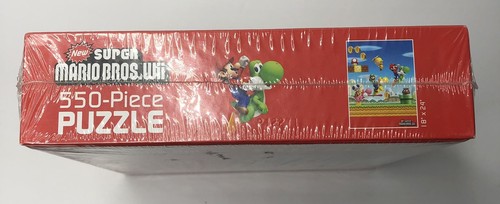 SUPER MARIO BROS WII 550 PEZZI PUZZLE DA COLLEZIONE 18"x24" USAPOLY NUOVO SIGILLATO - Foto 4 di 6