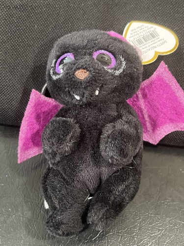 TY BEANIE BELLIES CLIPS (2) ALFRED THE BAT & HALLOW THE JACK O LATERNE NEU MIT ETIKETT