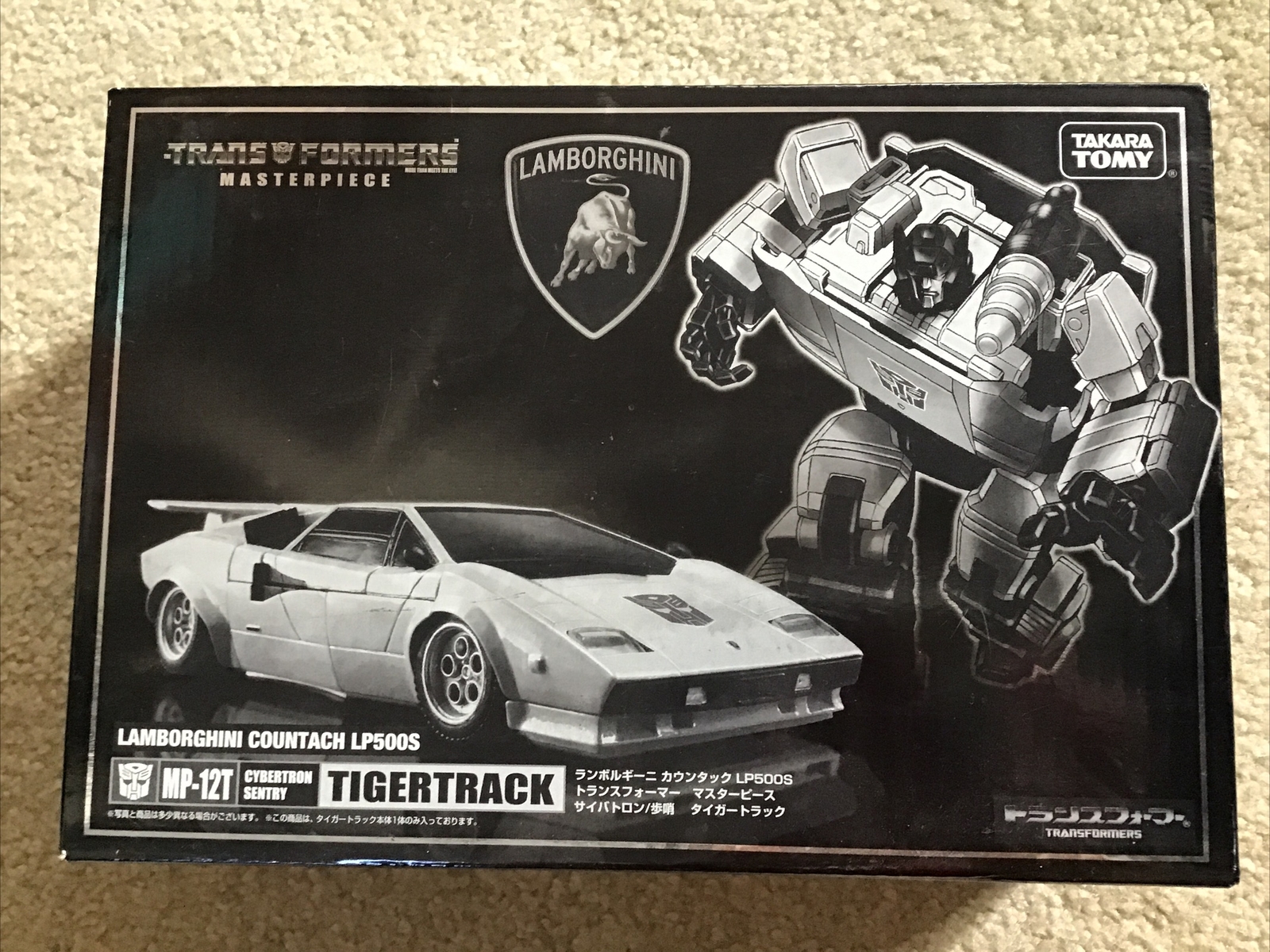 Takara Transformers Masterpiece MP-12T Tigertrack Lamborghini Countach NIB