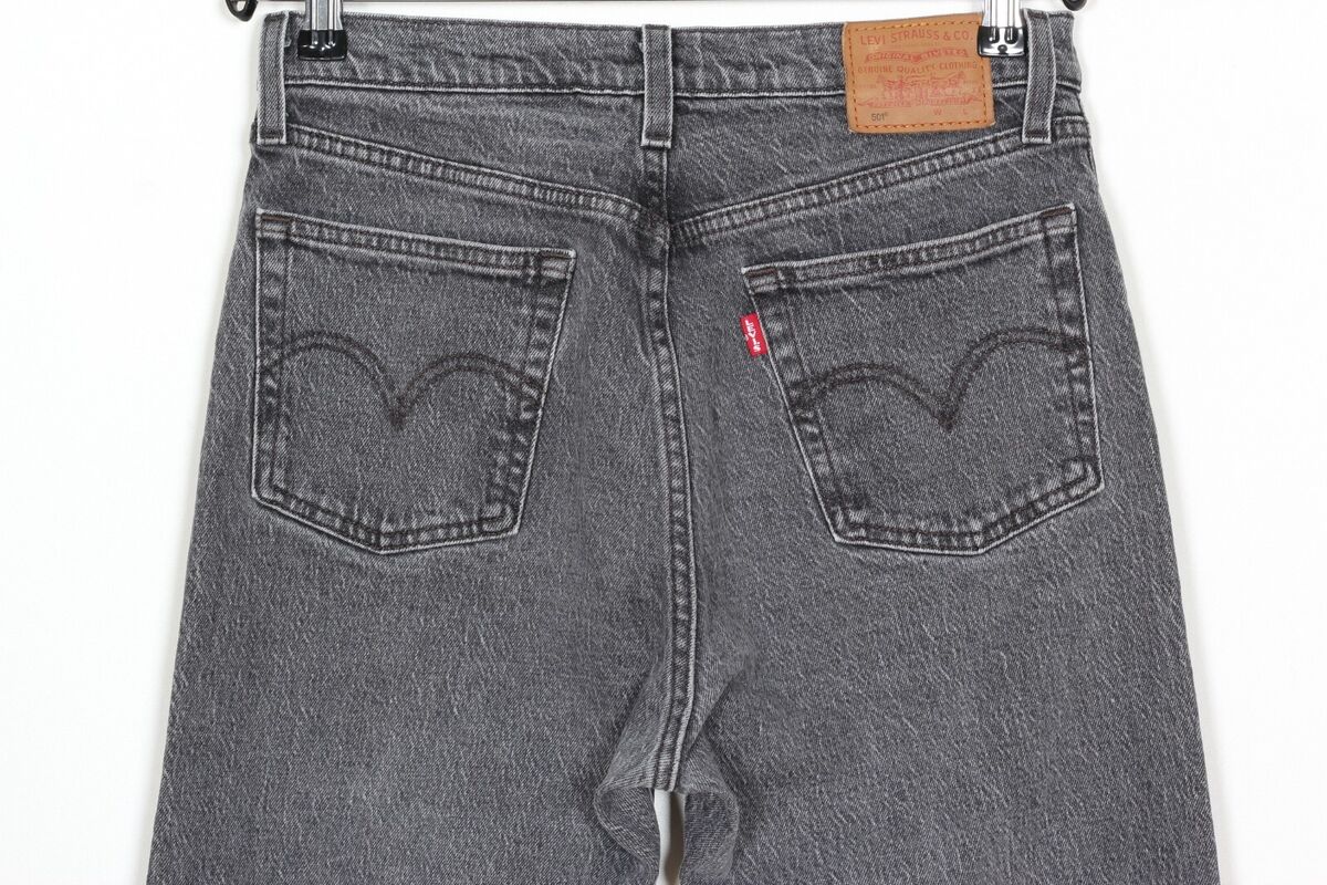 LEVI'S 501 PREMIUM Big E Jeans Women Size W28 L28 Stretch