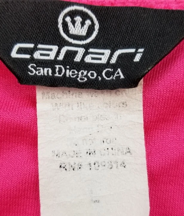 Женская велосипедная майка Canari Activewear с большими розовыми карманами на молнии 1⁄4 с короткими рукавами - Изображение 4 из 4