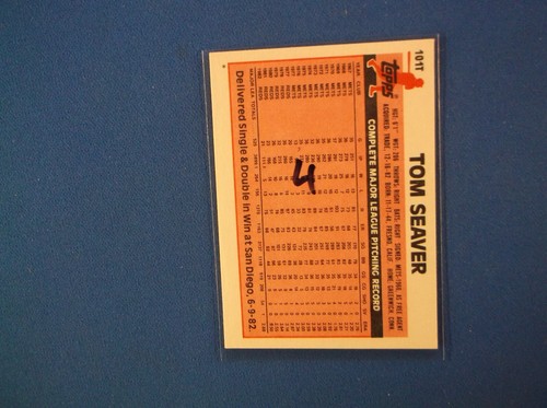 1983 Topps Traded Baseball # 101 T Tom Seaver NMT + # 4 - Picture 2 of 2