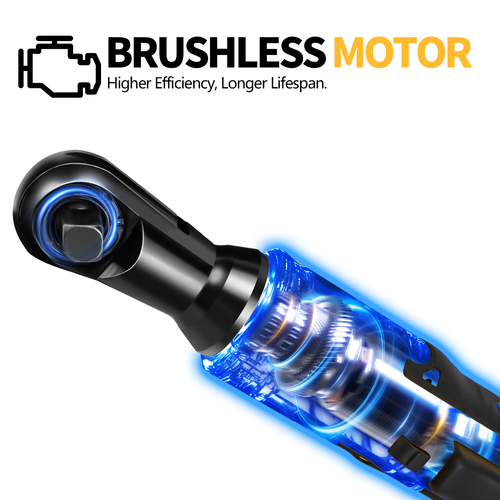 Brushless Cordless Electric Ratchet Wrench 1/2" & 3/8" For Dewalt 20V Battery - Picture 16 of 24