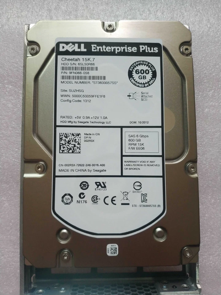 Dell Equallogic 600GB 15K SAS 02R3X 002R3X ST3600057SS PS6210 PS6110 PS6100 - Image 3 of 3