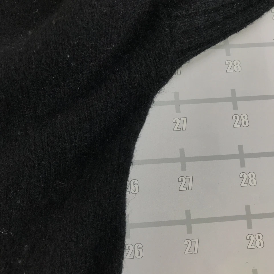 Cárdigan suéter de cachemir Cullen para mujer pequeño negro con botones delanteros cuello en V Foto 3 de 4