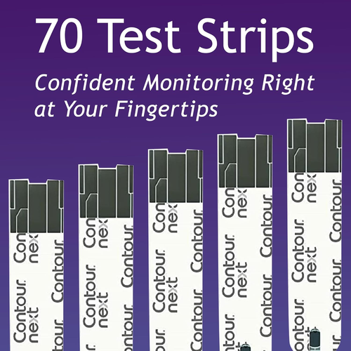 CONTOUR NEXT Blood Glucose Test Strips for Diabetes, 70 Count (Pack of 1) - Picture 2 of 7