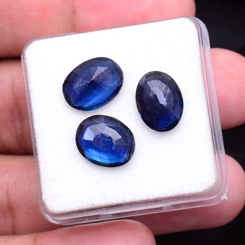 3 Pcs Natural Kyanite Top Grade Untreated 11.85-12.24mm Oval Cut Loose Gemstones - Picture 5 of 7