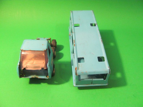 Vintage Buddy L Made In Japan Truck & Trailer. Blue Color. - Picture 7 of 8