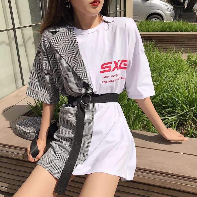 Mini dress with belt cheap