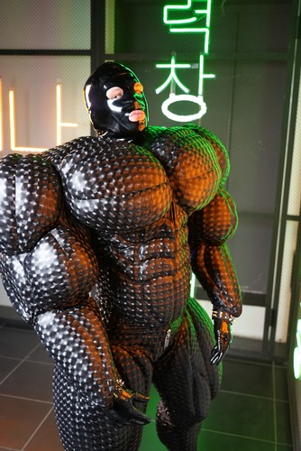 MUSCLE SUIT for halloween cosplay events fetish party show game anime 3d texture - Picture 7 of 22