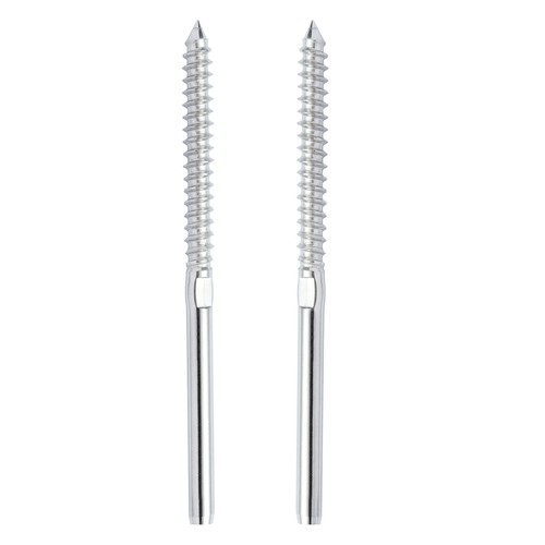 VEVOR Cable Railing Kit 1/8" 122 PCs Deck Railing T316 Stainless Steel Lag Screw - Picture 11 of 12
