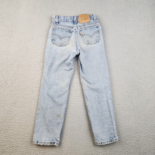 VTG Levis Orange Tab Jeans Youth Boys 9 Reg Straight Leg Y2K USA Made Denim - Picture 2 of 15