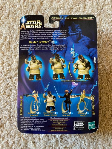 *NEW* 2002 STAR WARS, ATTACK OF THE CLONES, Dexter Jettster 4" Tall, Hasbro - Picture 2 of 3