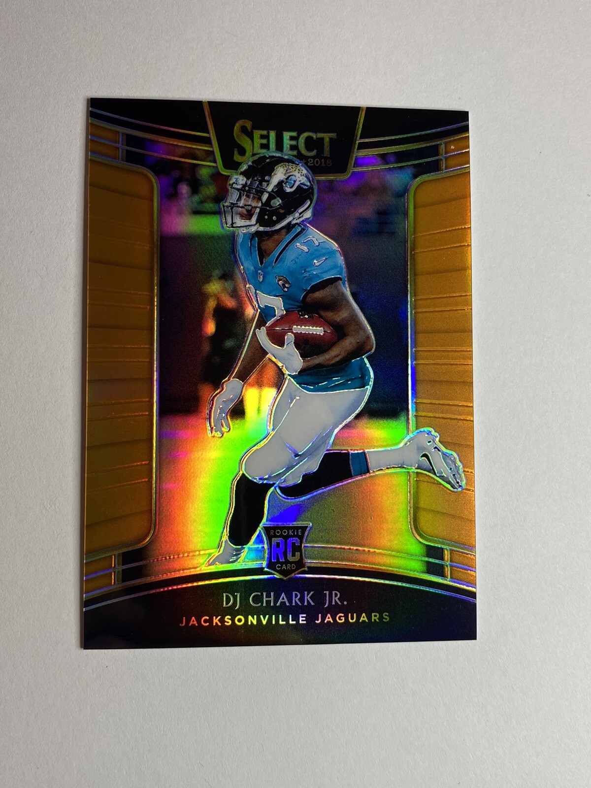 DJ Chark Jr 2018 Panini Select Concourse Rookie #60 Orange Prizm 23/49 RC