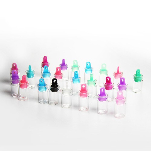 Lot 100pc 0.5ml Glass Vial Jars Containers Bottle Craft DIY Drift Bottle Pendant - Picture 3 of 22
