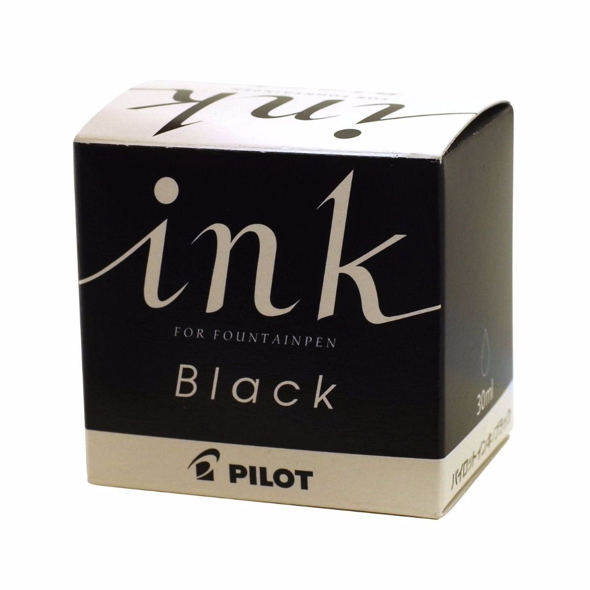 『Pilot INK』30㏄ 10個入 Black Ink 共箱 昭和レトロ PILOT INK-30 -B Bottle Ink for Fountain Pen Black 30ml NEW