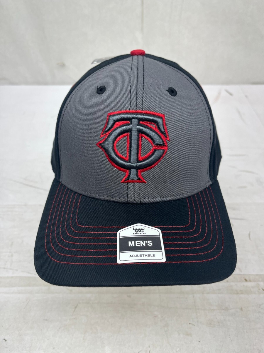 New Minnesota Twins Baseball Cap Men s Fan Favorite Adjustable Red Gray Black L7 eBay