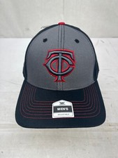 New Minnesota Twins Baseball Cap Men's Fan Favorite Adjustable Red/Gray/Black L7