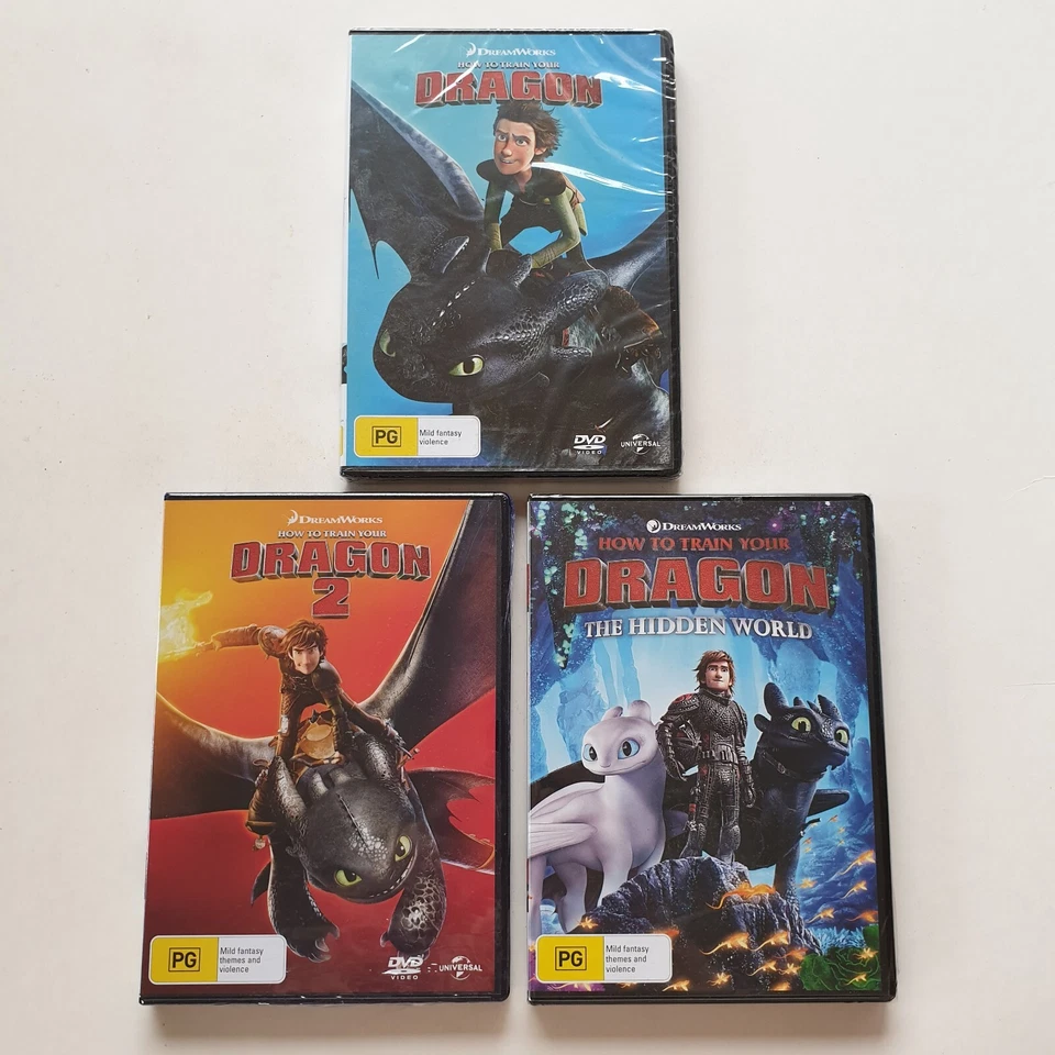 How To Train Your Dragon Trilogy DVD Collection (3-Disc) PAL Region 4 [SEALED] - Image 2 of 4
