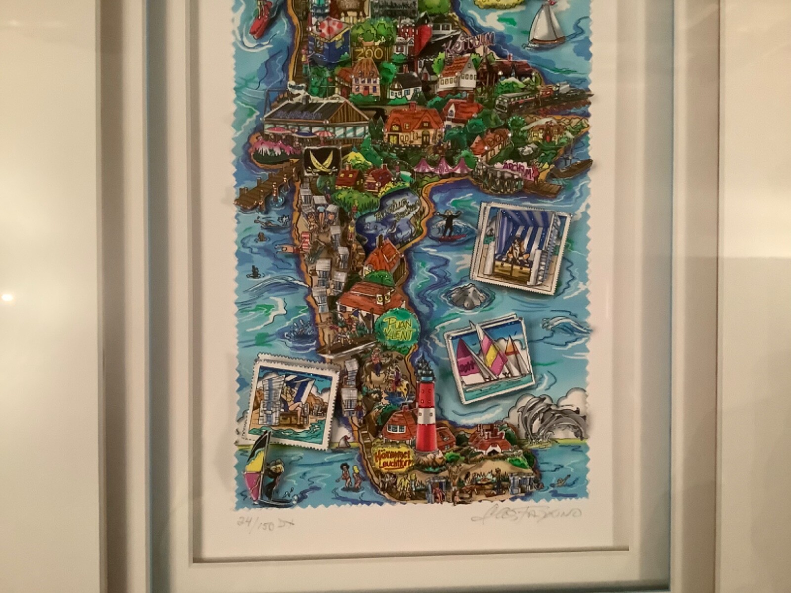 Charles Fazzino 3D Bild Moments From Sylt 24150 