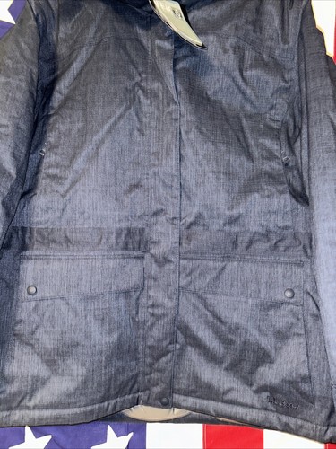 LL Bean Down Parka Woman’s 3XL BLUE Parka Fur Trim Hood Downtek New w/Tags - Picture 6 of 18