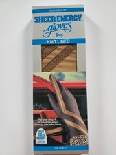 L'eggs Sheer Energy Women's Gloves Knit Lined Camel/Mink One Size New in Box