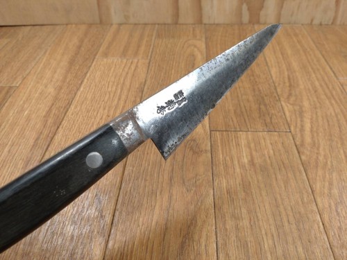 Japanese Chef's Kitchen BONE Knife HONESUKI GYUTO Japan Meat 132/260mm HH844 - Picture 11 of 18