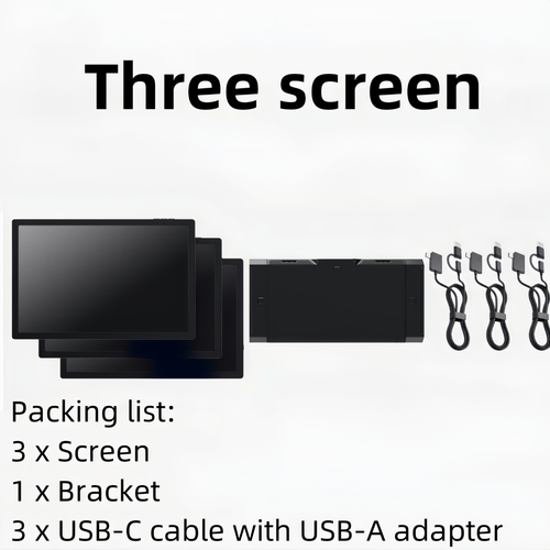 Detachable Multi-screen Portable Double Three screen Foldable triple Monitor - Picture 14 of 14